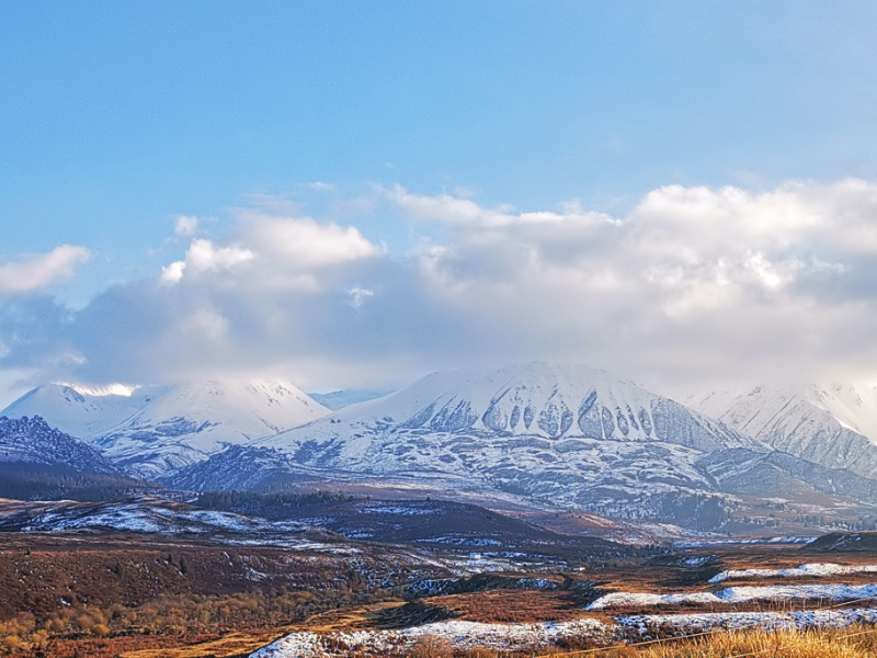 赞美祁连山雪景图片